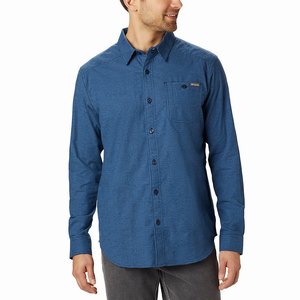 Columbia Cornell Woods™ Flannel Långärmad Tröja Herr Blå (ZCWIG7639)